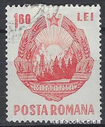 Sellos: RUMAN&Iacute;A 1967 - ESCUDO NACIONAL - USADO