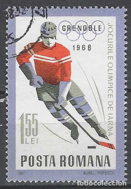 Sellos: RUMAN&Iacute;A 1967 - JJOO DE GRENOBLE - USADO