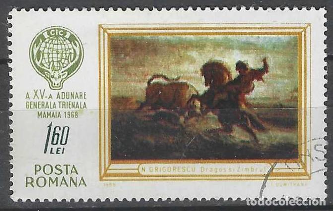 Sellos: RUMAN&Iacute;A 1968 - 15&ordm; CONGRESO SOBRE CAZA - USADO