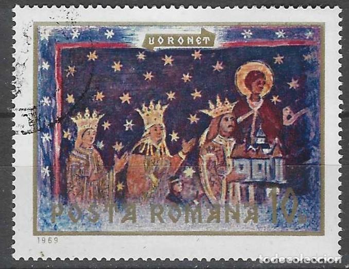 Sellos: RUMAN&Iacute;A 1969 - FRESCOS DE MONASTERIOS MOLDAVOS - USADO