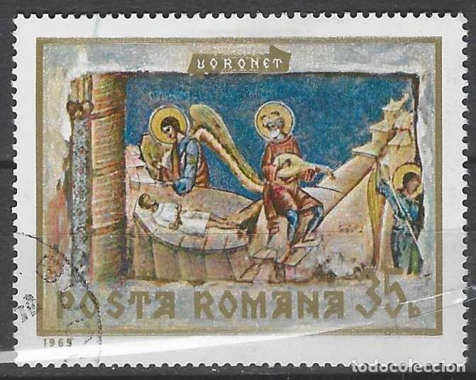 Sellos: RUMAN&Iacute;A 1969 - FRESCOS DE MONASTERIOS MOLDAVOS - USADO