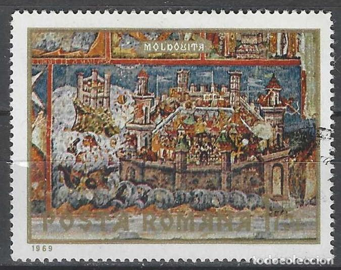 Sellos: RUMAN&Iacute;A 1969 - FRESCOS DE MONASTERIOS MOLDAVOS - USADO