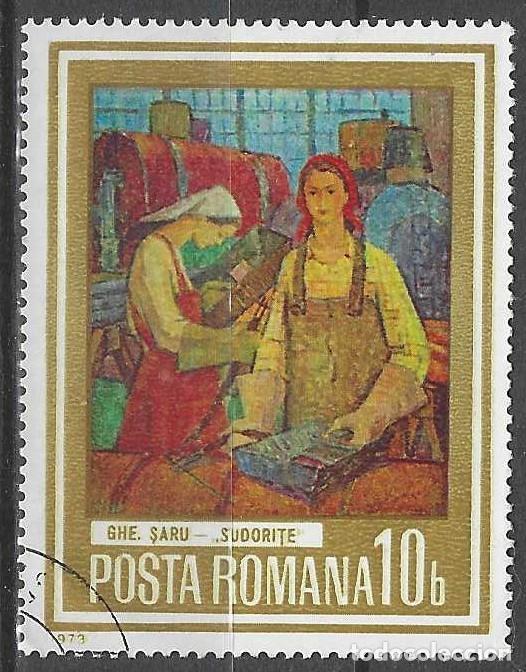 Sellos: RUMAN&Iacute;A 1973 - PINTURA - USADO