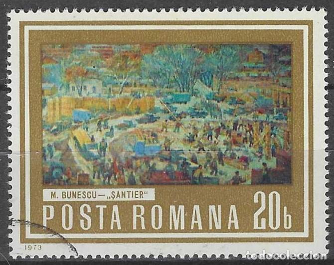 Sellos: RUMAN&Iacute;A 1973 - PINTURA - USADO