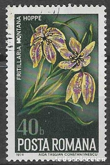 Sellos: RUMAN&Iacute;A 1974 - FLORA, PLANTAS - USADO
