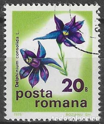 Sellos: RUMAN&Iacute;A 1975 - FLORES - USADO