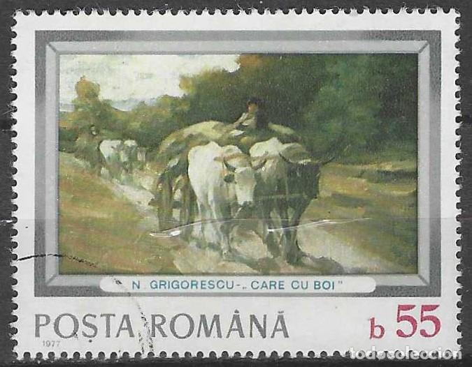 Sellos: RUMAN&Iacute;A 1977 - PINTURA - USADO