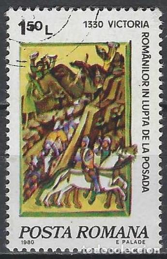 Sellos: RUMAN&Iacute;A 1980 - ANIVERSARIOS, BATALLA DE POSADA - USADO