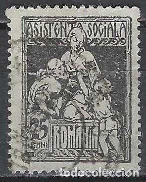Sellos: RUMAN&Iacute;A 1921 - SELLO DE CARIDAD, NEGRO - USADO