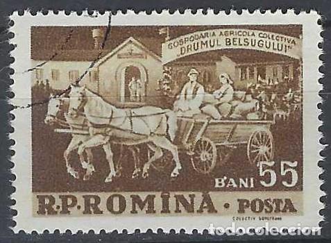Sellos: RUMAN&Iacute;A 1959 - 10&ordm; ANIV. DE LA COLECTIVIZACI&Oacute;N AGR&Iacute;COLA - USADO