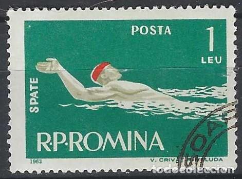 Sellos: RUMAN&Iacute;A 1963 - DEPORTES ACU&Aacute;TICOS - USADO