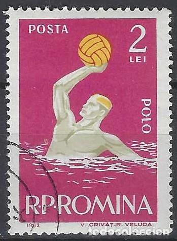 Sellos: RUMAN&Iacute;A 1963 - DEPORTES ACU&Aacute;TICOS - USADO