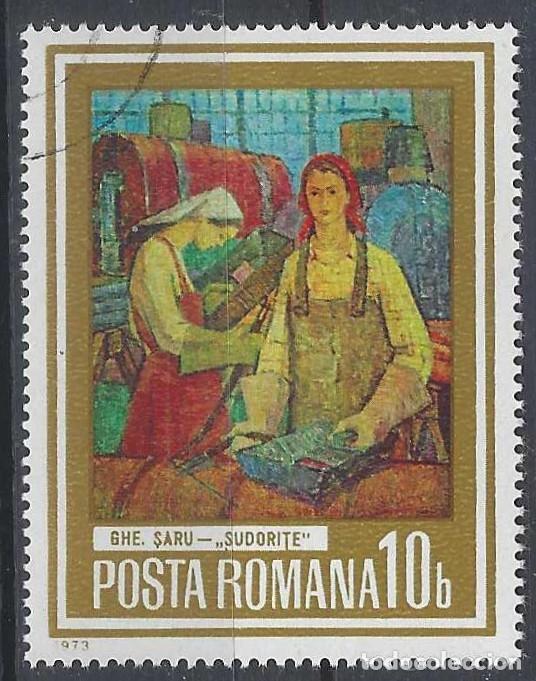 Sellos: RUMAN&Iacute;A 1973 - PINTURA - USADO