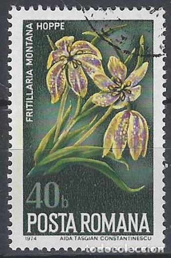 Sellos: RUMAN&Iacute;A 1974 - FLORES - USADO