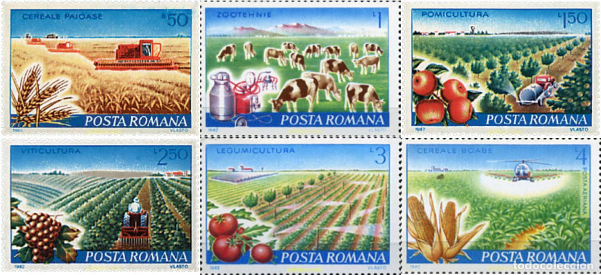 Sellos: 42592 MNH RUMANIA 1982 MACANIZACION DE LA AGRICULTURA