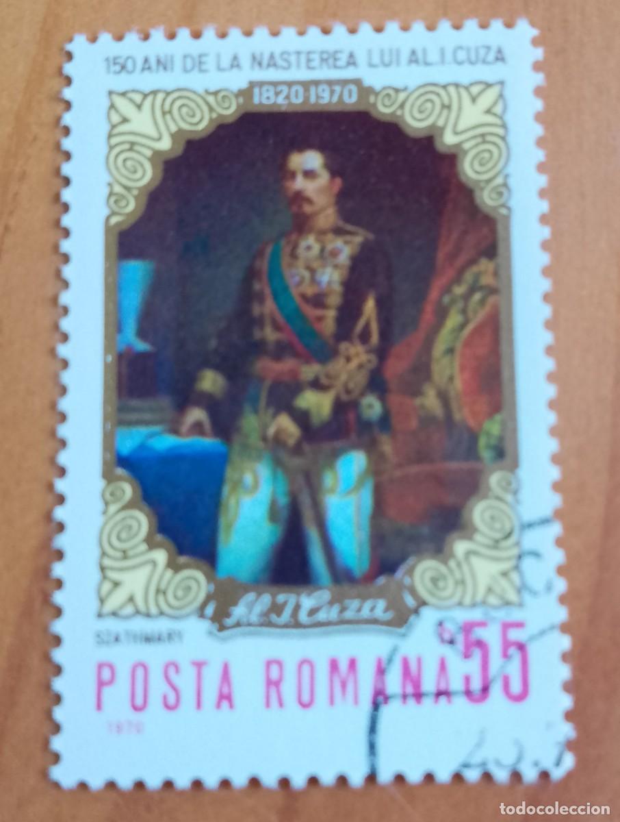 Sellos: RUMANIA - V/F 55 B - A&Ntilde;O 1970 - 15O A&Ntilde;OS NACIMIENTO AL. J. CUZA, POLITICO Y MILITAR. YV 2532