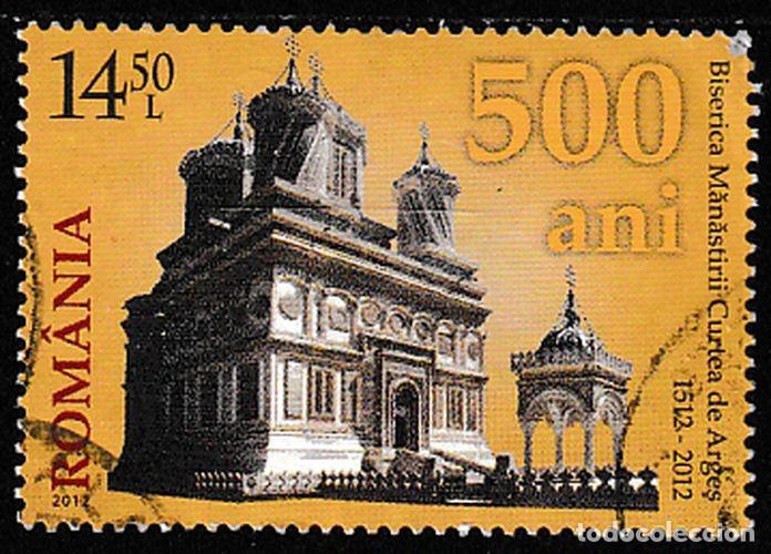 Sellos: Rumania 2012 Scott 7272 Sello &ordm; Catedral Basilicas Curtea de Arges Monastery Church Michel 6655