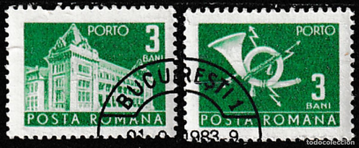 Sellos: Rumania 1967 Scott J121 Sellos * Oficina de Correos y Corneta Post Horn Porto Michel P107 Yvert T127