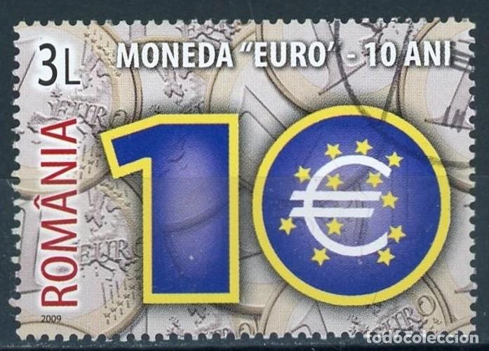 Sellos: Rumania 2009 Ivert 5338 - 10&ordm; Aniversario del Euro