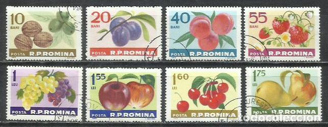 Sellos: 9901-SERIE COMPLETA RUMAN&Iacute;A 1963 FRUTAS 1929/1936 VEGETACION NATURALEZA.