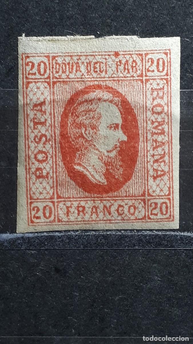 Sellos: RUMAN&Iacute;A. A&Ntilde;O 1865. *. YVERT 13