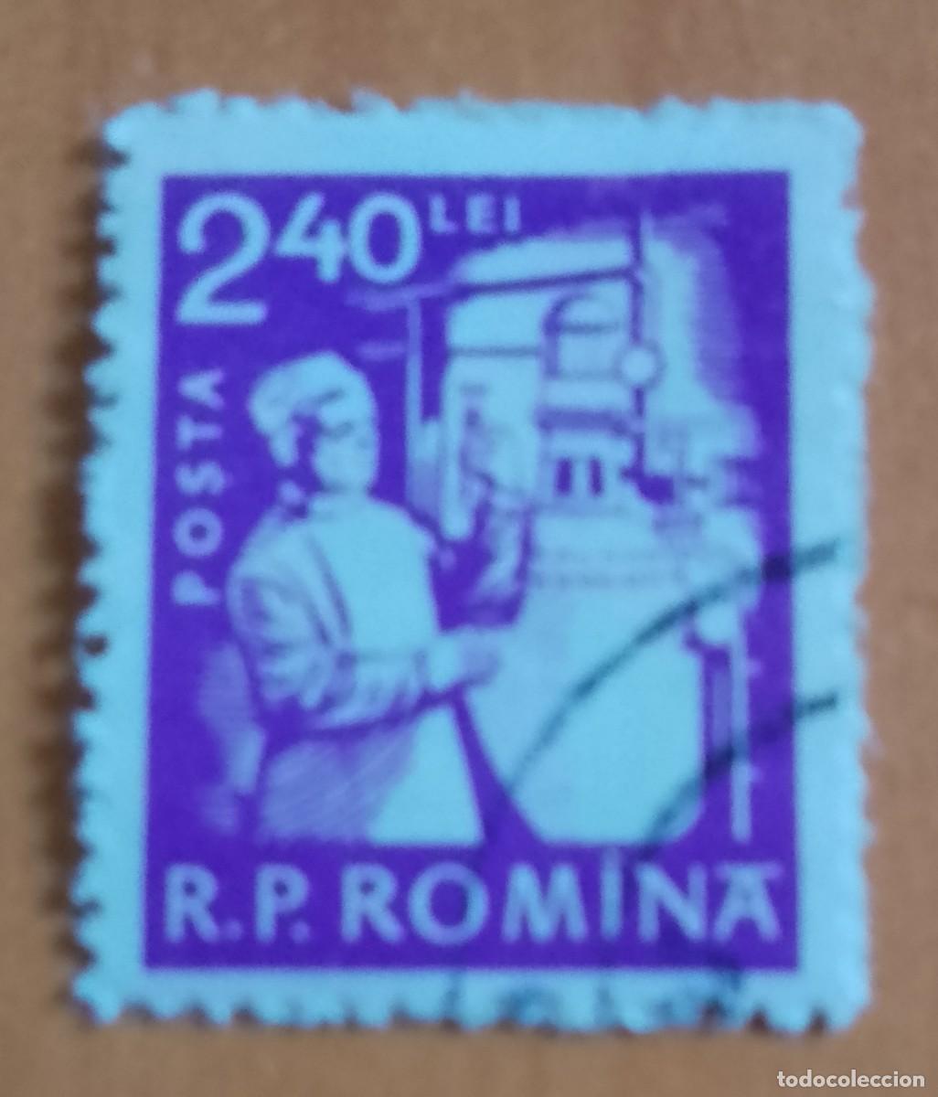 Sellos: RUMANIA - V/F 2,40 LEI - QU&Iacute;MICO, INVESTICACI&Oacute;N.- VER DESCRIPCI&Oacute;N.