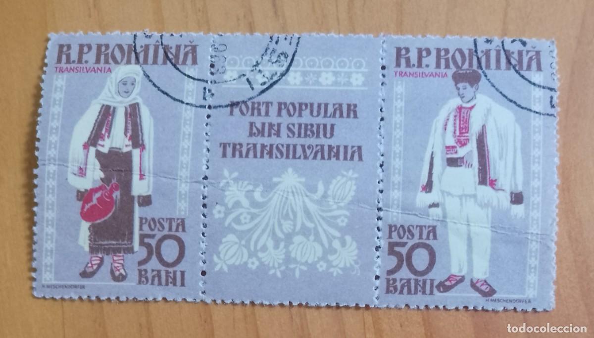Stamps: RUMANIA - V/F 50 BANI - PUERTO POPULAR SIBU TRANSILVANIA, TRAJES REGIONALES - VER DESCRIPCI&Oacute;N