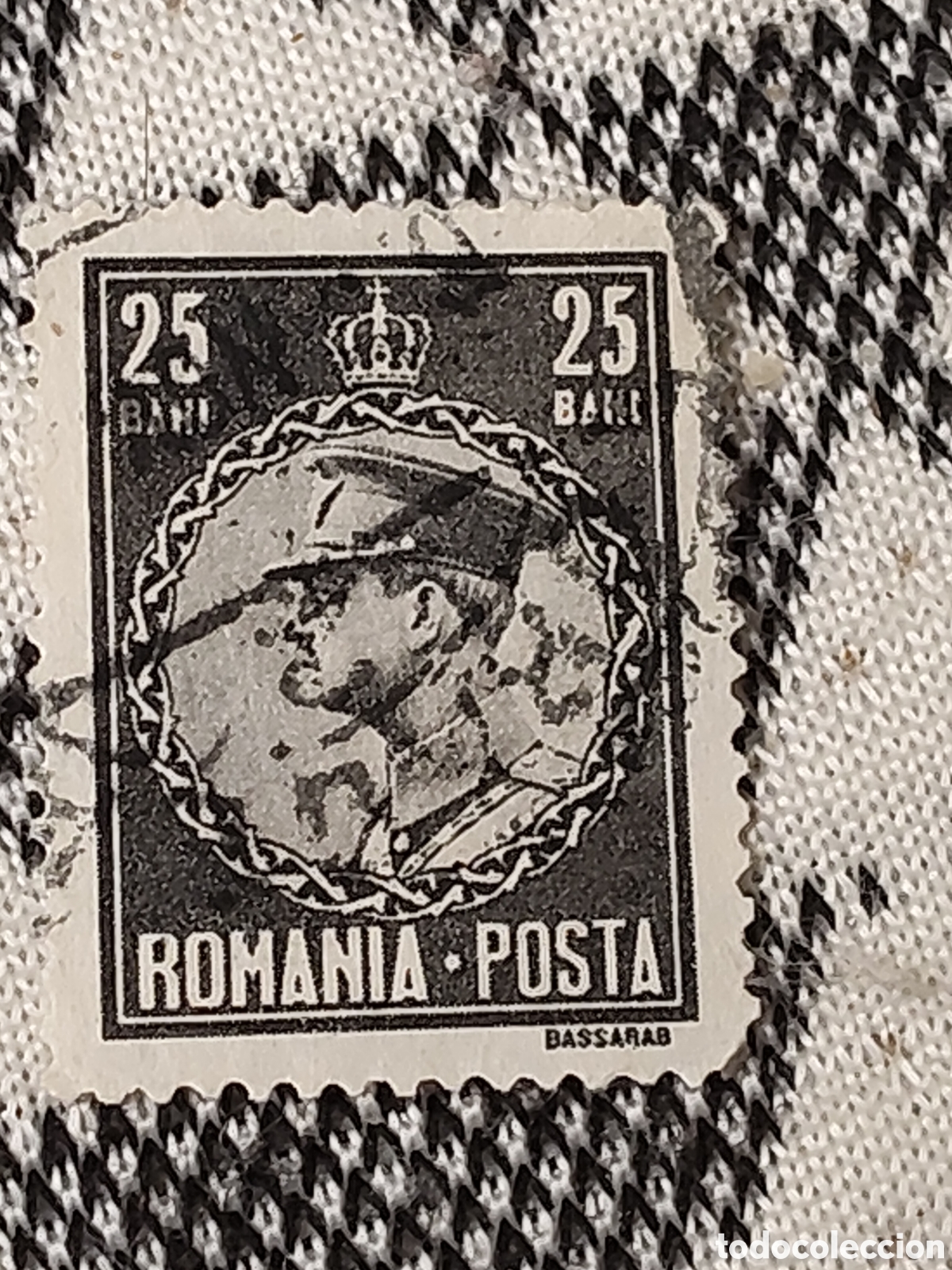 Sellos: Sello de Ruman&iacute;a Rey Caroll con uniforme militar 1930 usados