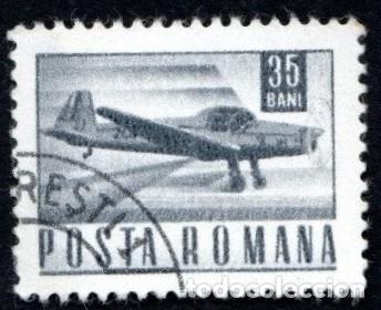 Sellos: Ruman&iacute;a. Avi&oacute;n Ligero. 1967-68. YT-2348. Nuevo. Matasello cortes&iacute;a.