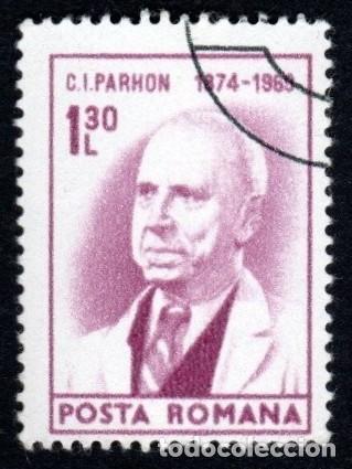 Sellos: Ruman&iacute;a. 100 a&ntilde;os Nacimiento Dr. Parkon. 1974. YT-2859. Nuevo Matasello cortes&iacute;a S. Completa.