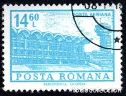 Sellos: Ruman&iacute;a. Aeropuerto de Bucares. 1973. YT-PA236. S. Completa. Nuevo Matasello cortes&iacute;a