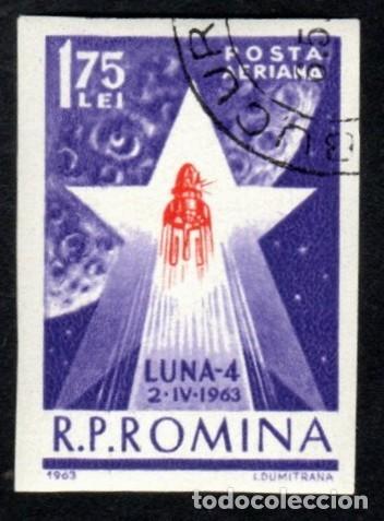 Sellos: Ruman&iacute;a. Luna IV. 1963. YT-PA174. Nuevo matasello de cortes&iacute;a