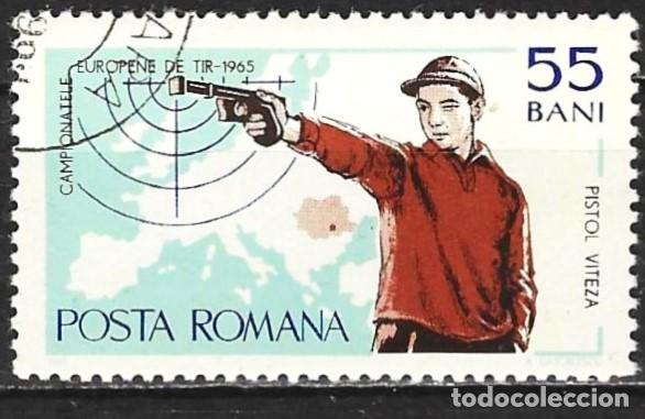 Timbres: Ruman&iacute;a 1965 - Mi 2409 - YT 2128 - Campeonato Europeo de Tiro, en Bucarest