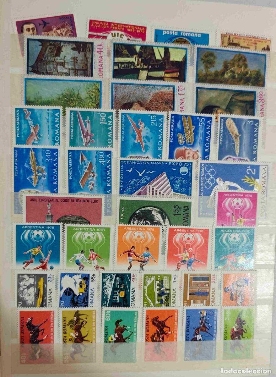 Sellos: 39 SELLOS NUEVOS DE RUMANIA - FUTBOL ARGENTINA 1978, AVIACION, PINTURA, CABALLOS - LOS DE LA FOTO