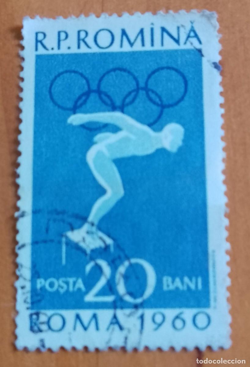 Sellos: RUMANIA - 29 BANI - A&Ntilde;O JUEGOS OL&Iacute;MPICOS DE ROMA 1960 - VER DESCRIPCI&Oacute;N