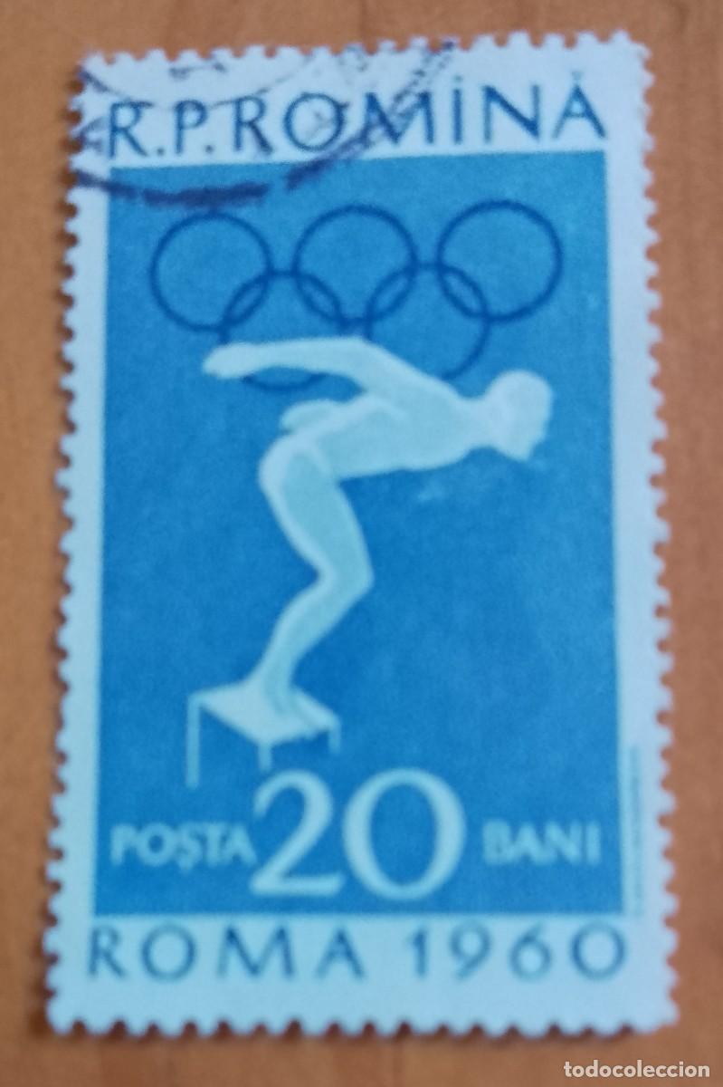 Sellos: RUMANIA - 29 BANI - A&Ntilde;O JUEGOS OL&Iacute;MPICOS DE ROMA 1960 - VER DESCRIPCI&Oacute;N