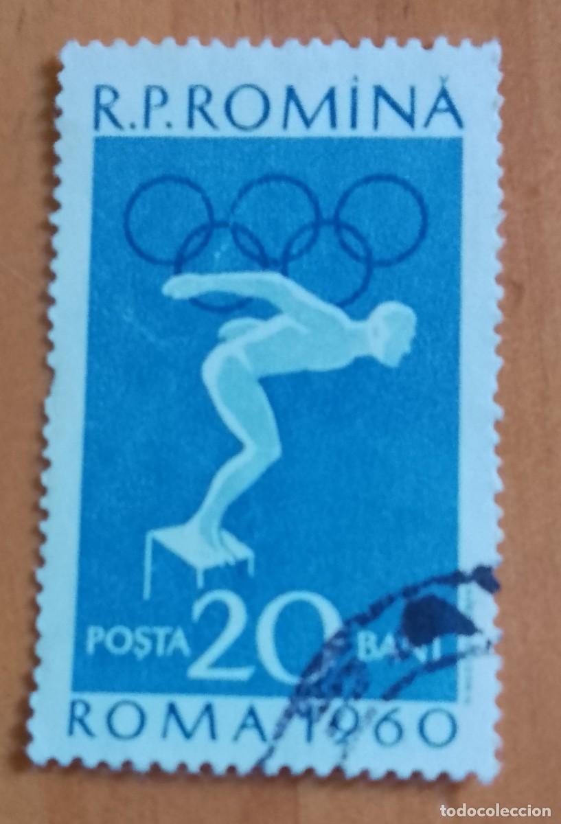 Sellos: RUMANIA - 29 BANI - A&Ntilde;O JUEGOS OL&Iacute;MPICOS DE ROMA 1960 - VER DESCRIPCI&Oacute;N