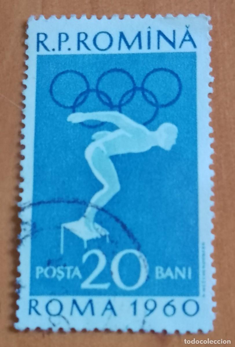 Sellos: RUMANIA - 29 BANI - A&Ntilde;O JUEGOS OL&Iacute;MPICOS DE ROMA 1960 - VER DESCRIPCI&Oacute;N