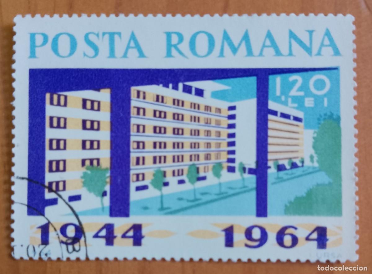 Sellos: RUMANIA - 1,20 LEI - EDIFICIO, ARQUITECTURA, AVENIDA, VIVIENDAS - 1944-1964 - VER DESCRIPCI&Oacute;N.