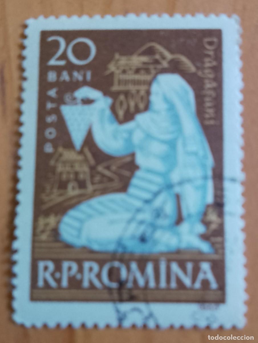 Sellos: RUMANIA - 20 BANI - DRAGASUNI, CIUDAD DE RUMANIA - VER DESCRIPCI&Oacute;N.