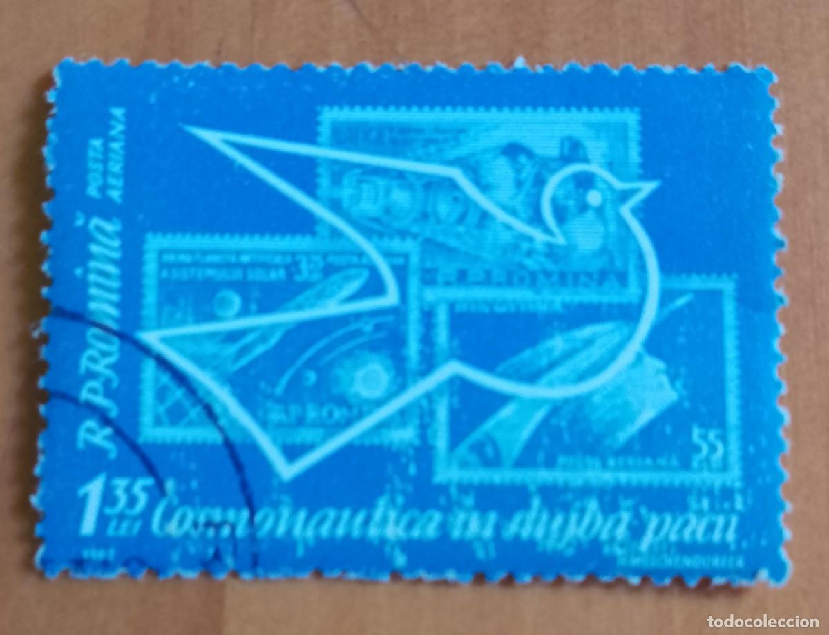 Sellos: RUMANIA - 1,35 LEI - A&Ntilde;O 1962 - LOS COSMONA&Uacute;TICOS AL SERVICIO DE LA PAZ, 1922.1972 -VER DESCRIPCI&Oacute;N.