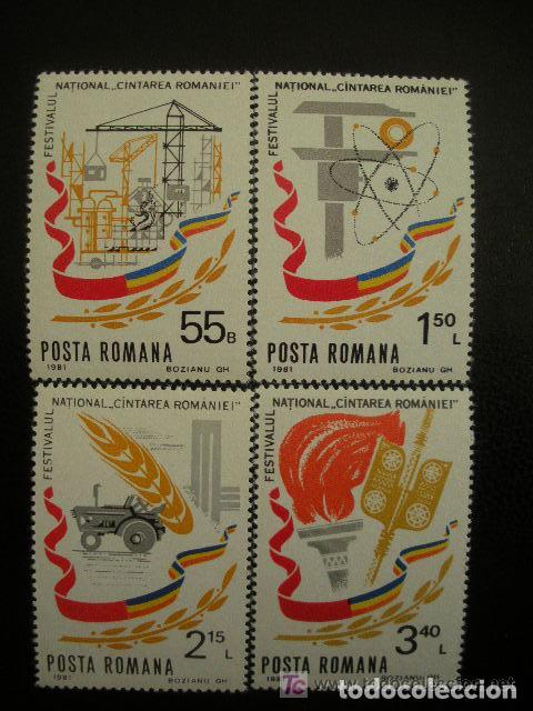 Sellos: Rumania 1981 Ivert 3333/6 *** Festival Nacional - Cintarea Romaniei