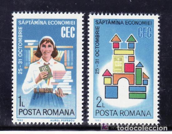 Sellos: Rumania 1982 Ivert 3410/1 *** Semana del Ahorro