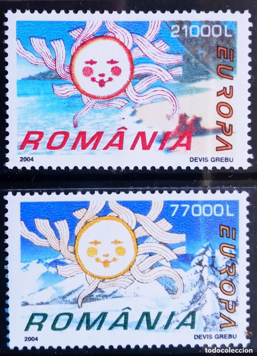 Sellos: Rumania 2004 Ivert 4885/6 *** Europa - Las Vacaciones
