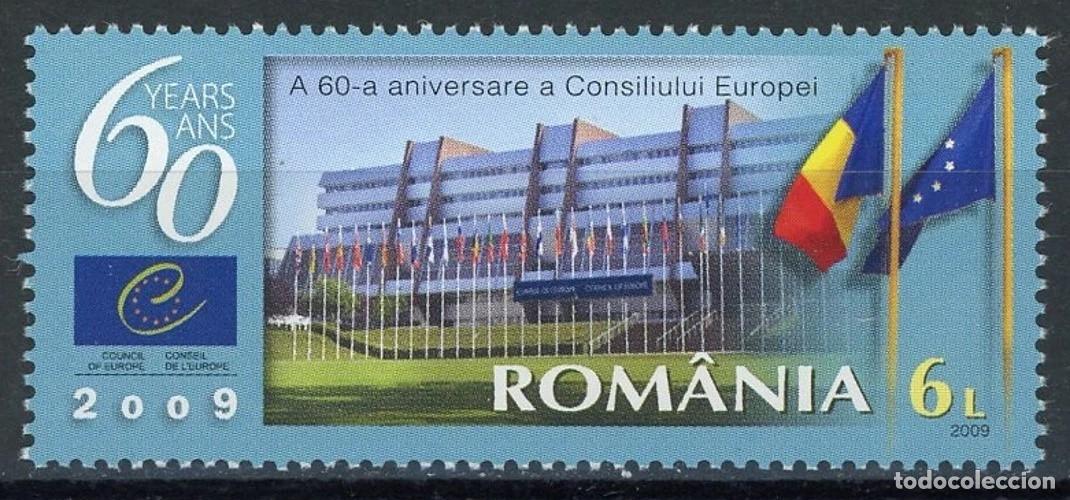 Sellos: Rumania 2009 Ivert 5358 *** 60&ordm; Aniversario del Consejo de Europa