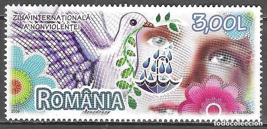 Sellos: Rumania 2009 Ivert 5393 *** D&iacute;a Internacional de la NO Violencia