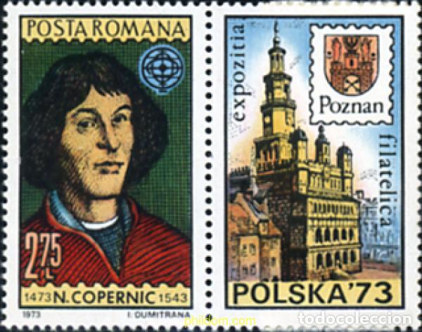 Sellos: 168812 MNH RUMANIA 1973 500 ANIVERSARIO DEL NACIMIENTO DE NICOLAS COPERNIC
