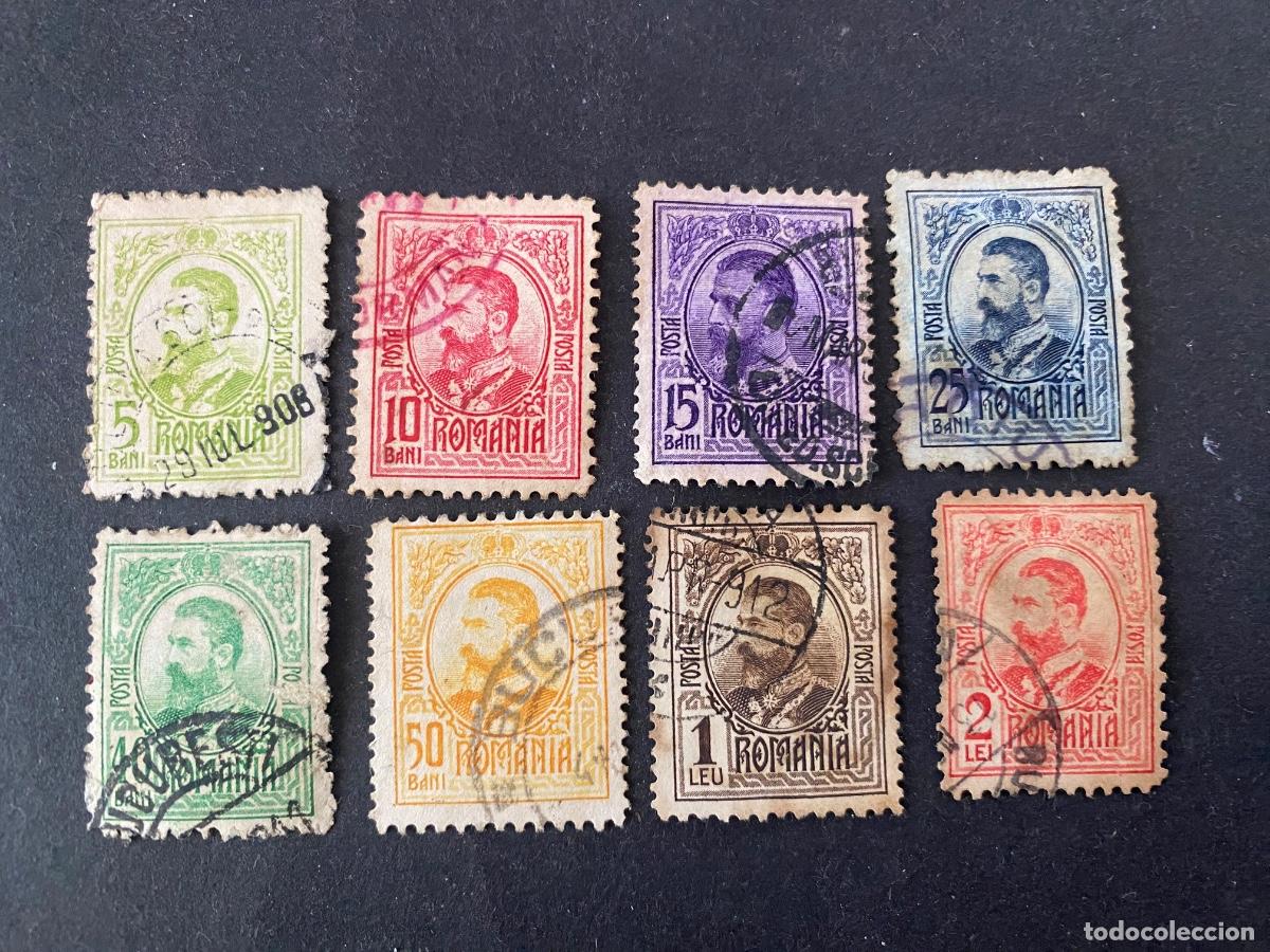 Timbres: Rumania sellos antiguos de 1908 serie completa