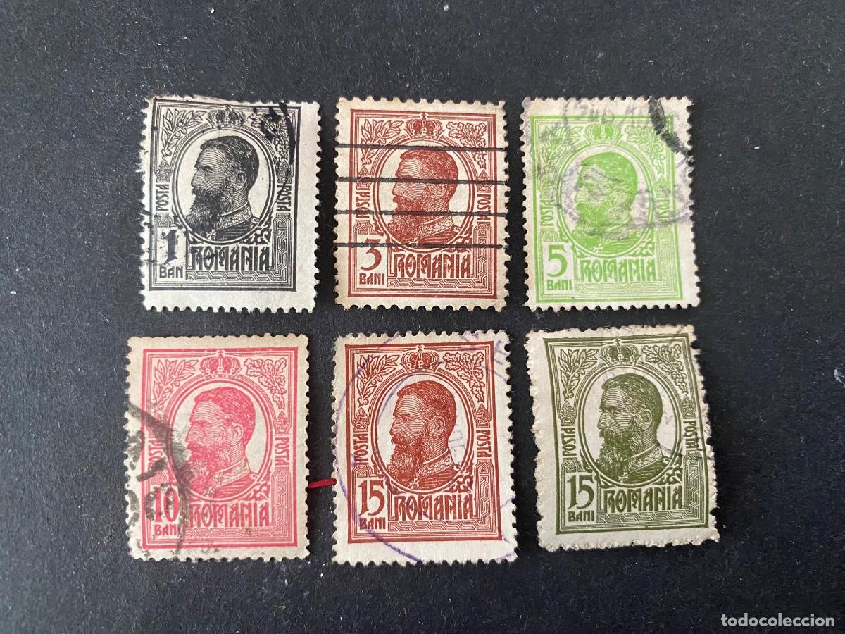 Selos: Rumania sellos antiguos de 1909/14 serie completa