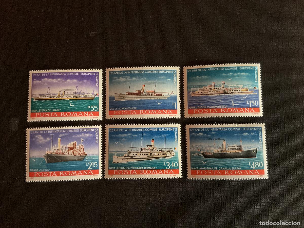 Sellos: RUMANIA N&ordm; YVERT 3320/5*** A&Ntilde;O 1981. BARCOS